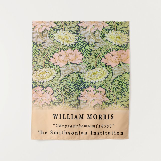 Tenture Vintage William Morris Chrysanthemum Floral (Devant)