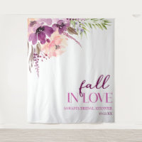 Violet Violet Floral Chute En Amour Fête des marié
