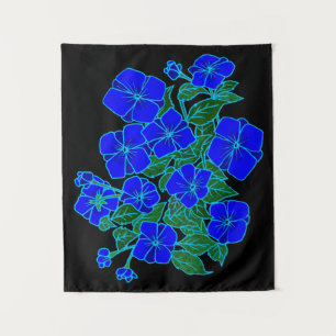 Tenture Violettes bleues petites