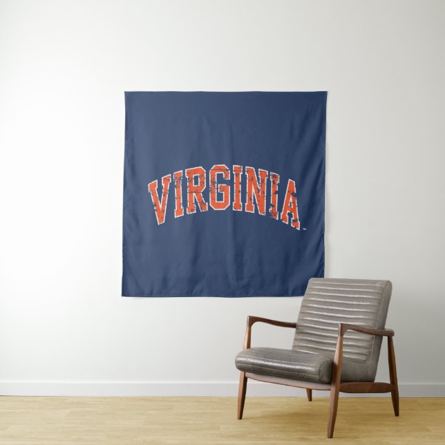 Tenture Virginia Wordmark en détresse (En situation)