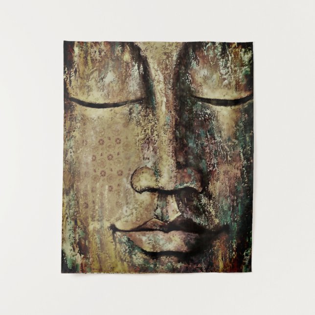 Tenture Visage tribal Abstrait (Devant)