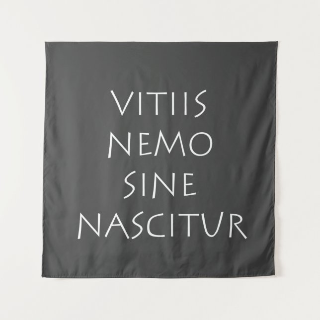 Tenture Vitiis nemo sinnascitur (Devant)