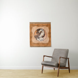 Tenture Vitre tendue par Alphonse Mucha