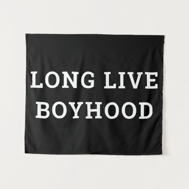 Tenture Vive Boyhood Boy's Room Salle de jeu Nursery Wall (Devant (Horizontal))