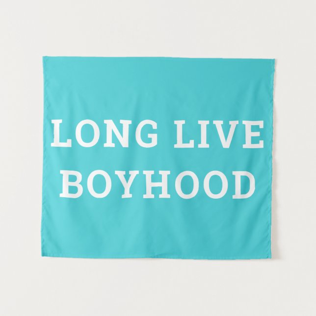 Tenture Vive Boyhood Boy's Room Salle de jeu Nursery Wall (Devant (Horizontal))