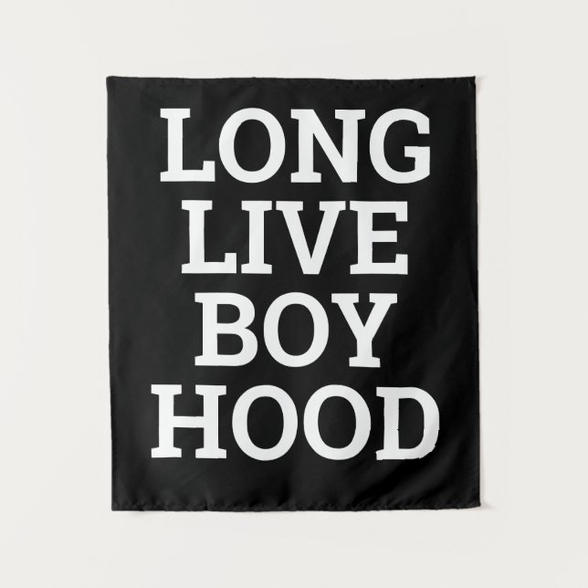 Tenture Vive Boyhood Boy's Room Salle de jeu Nursery Wall (Devant)