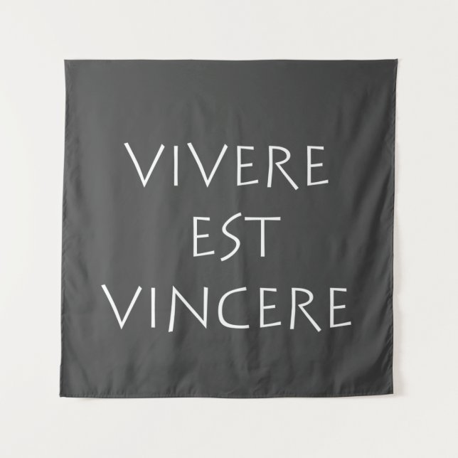 Tenture Vivere est vincere (Devant)