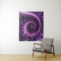 Vivid Cool Abstrait rose violet Fractal Art Spiral
