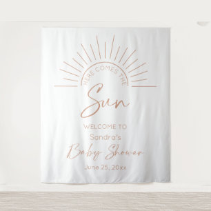 Tenture Voici Le Baby shower Sun Boho