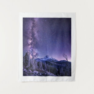 Tenture Voie Lactée au-dessus du mont Hood Tapestry Oregon