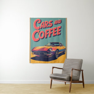 Tenture voitures et café