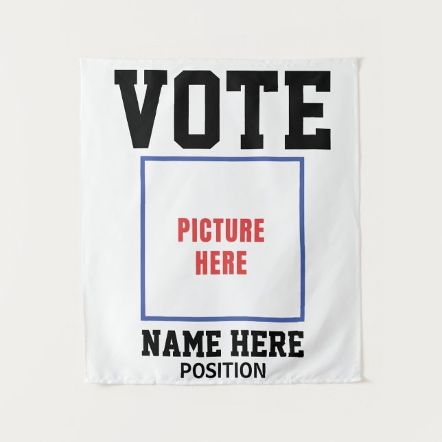 TENTURE VOTEZ PHOTO PERSONNALISER NOM (Devant)