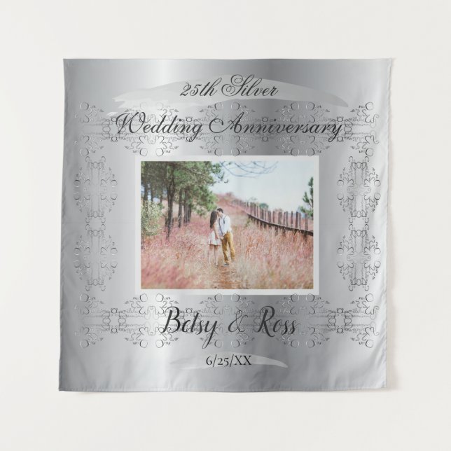 Tenture Votre 25e anniversaire de mariage de papier (Devant)