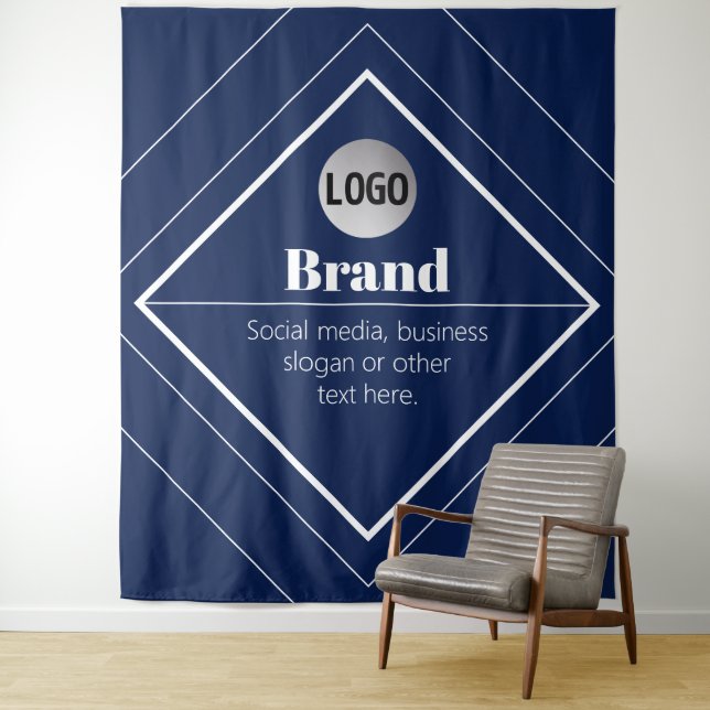 Tenture Votre logo et design moderne personnalisable | Ble (En situation)
