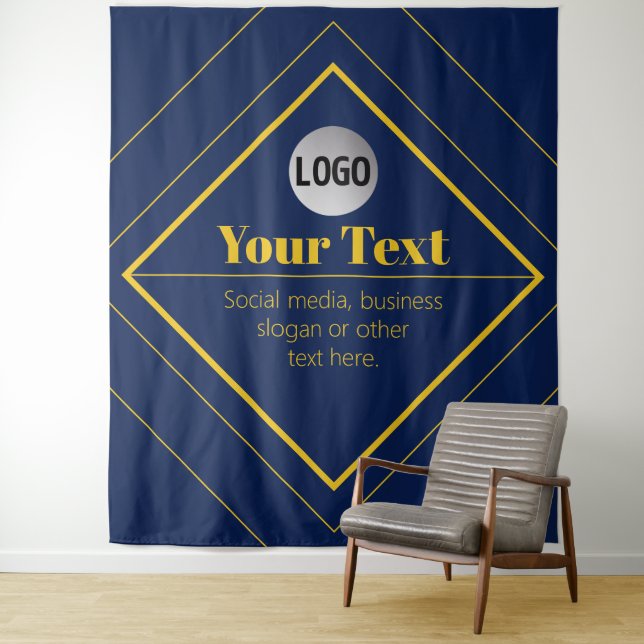 Tenture Votre logo et modèle de design personnalisable (En situation)