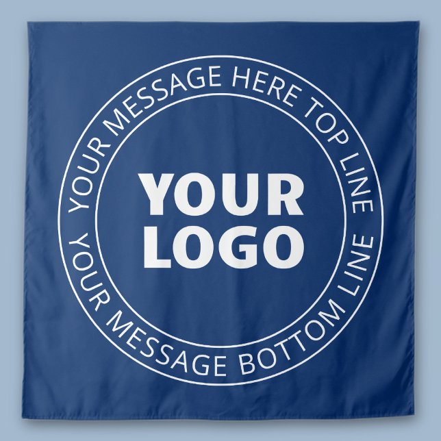 Tenture Votre logo et texte circulaire personnalisable | B (Créateur téléchargé)