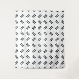 Tenture Votre logo Motif répété de substitution simple