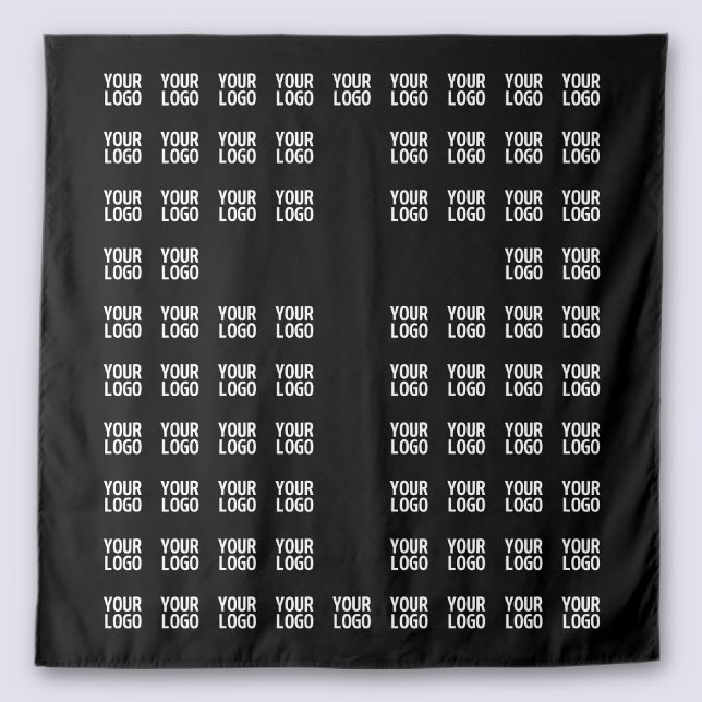 Tenture Votre logo ou image téléchargée | Motif croisé (Créateur téléchargé)