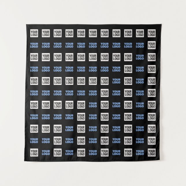 Tenture Votre logo ou image téléchargée | Motif géométriqu (Devant)