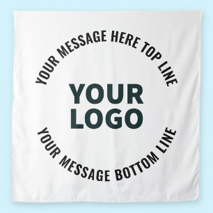 Tenture Votre logo ou image Texte éditable gras