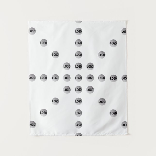 Tenture Votre logo ou toute image téléchargée | Motif étoi (Devant)