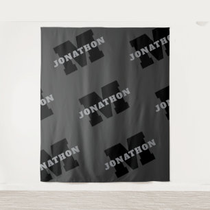 Tenture Votre nom ou nom commercial   Masculine moderne Gr