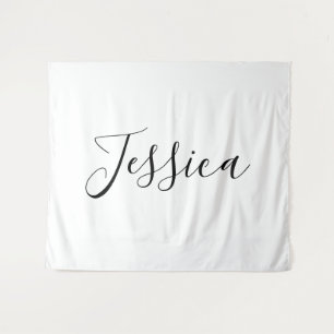 Tenture Votre nom   Script élégant