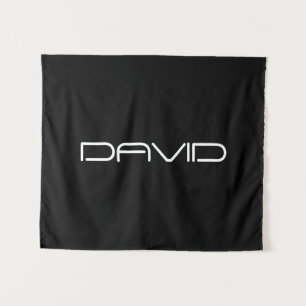 Tenture Votre nom   Texte personnalisable stylisé Cool