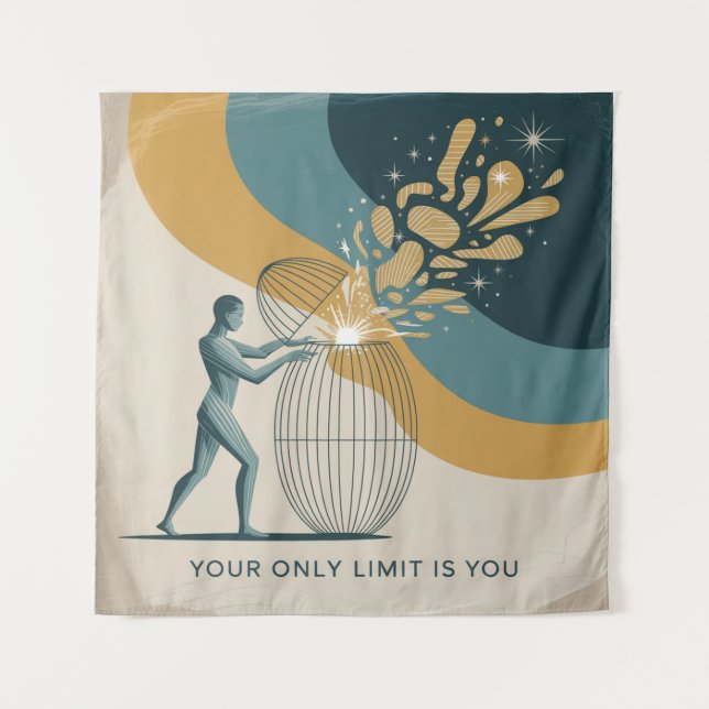 Tenture Votre seule limite est vous (Devant)