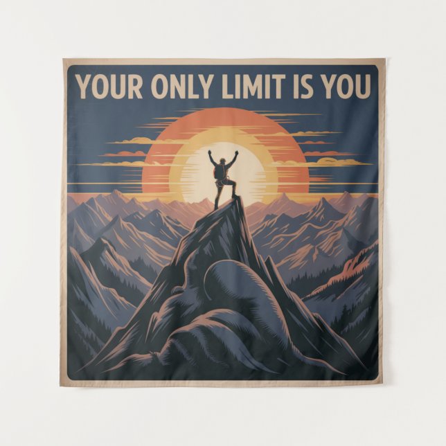 Tenture Votre seule limite est vous (Devant)