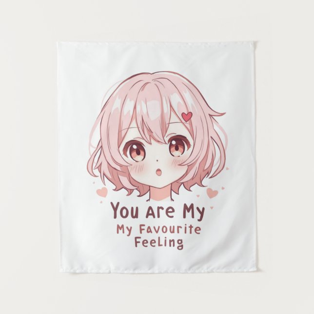 Tenture Vous êtes mon sentiment préféré (Devant)