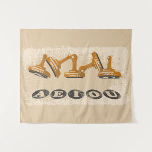 Tenture Vowels AEIOU