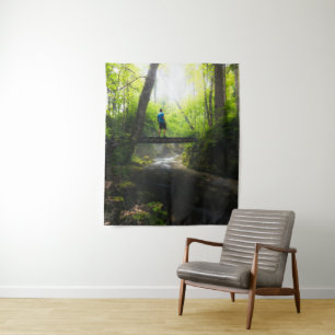 Tenture Voyage à travers la forêt magique