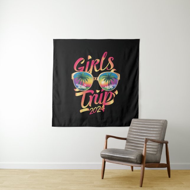 Tenture Voyage de filles 2024 Week-end Summer Beach Vacati (En situation)