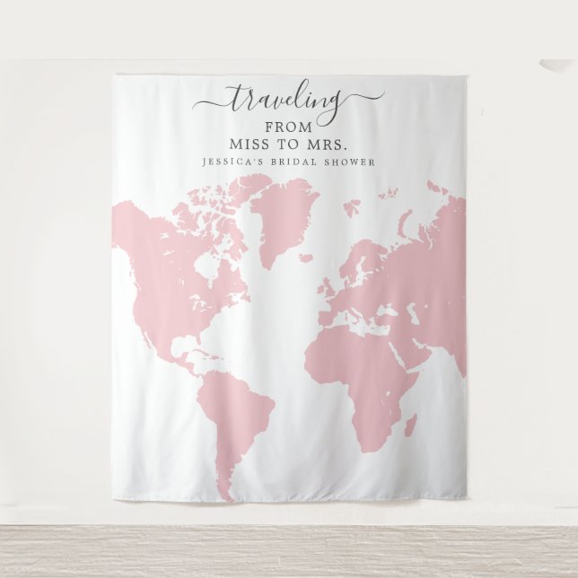 Tenture Voyage De Miss À Mme Bridal Contexte (Devant)