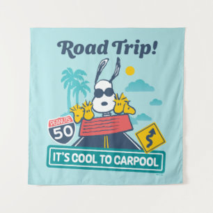 Tenture Voyage sur route cacahuètes C'est Cool au covoit