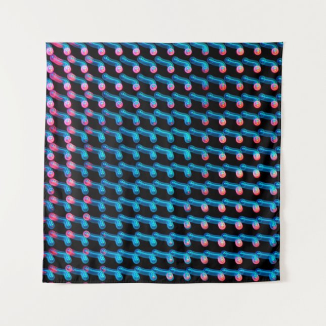 Tenture Voyants lumineux sur le panneau d'affichage. Photo (Devant)