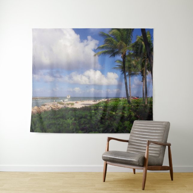Tenture Vue depuis Jupiter Inlet (En situation (horizontale))