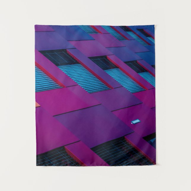 Tenture Vue inférieure du bâtiment violet (Devant)