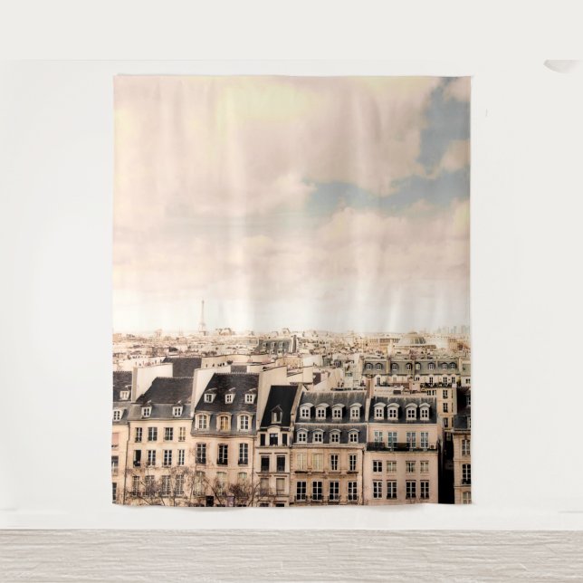 Tenture Vue sur les toits de Paris | Fond de papier peint  (Devant)
