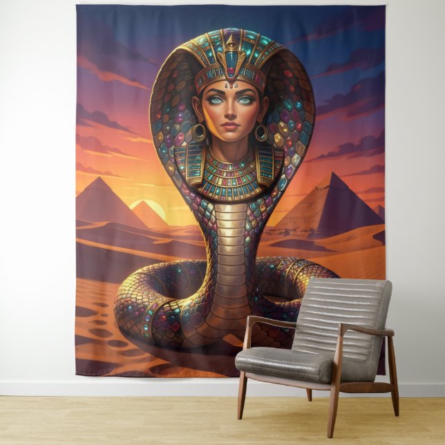 Tenture Wadjet – déesse égyptienne du cobra´7 (En situation)