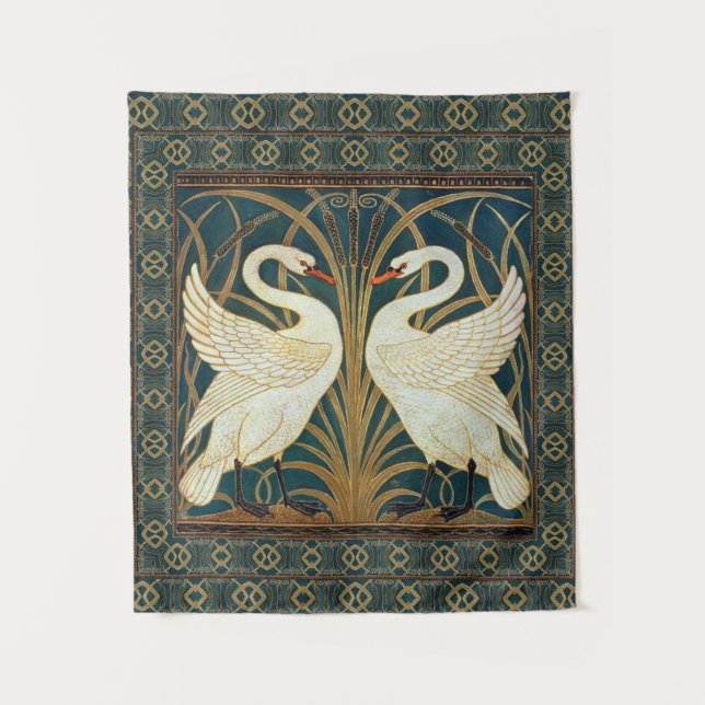 Tenture Walter Crane Swan (Devant)