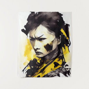 Tenture Warrior Woman Wild Nature Free Spirit Art Peinture