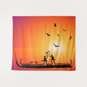 Tenture Warriors Petroglyphs Viking Ship