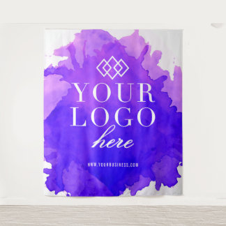 Tenture Watercolor Custom Logo Trade Show Arrière-plan de