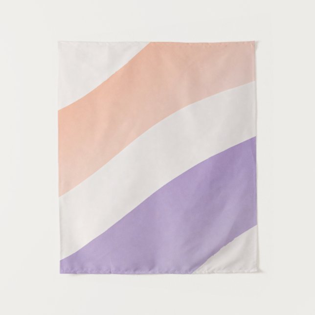 Tenture Wavy Gradient Soothing Lines (Devant)