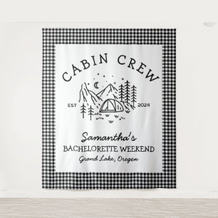 Tenture Week-end de célibataire en camping dans les Montag