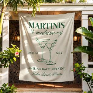 Tenture Week-end de célibataire Martinis et Matrimony