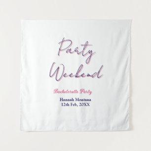 Tenture week-end de fête enterrement de vie de jeune fille
