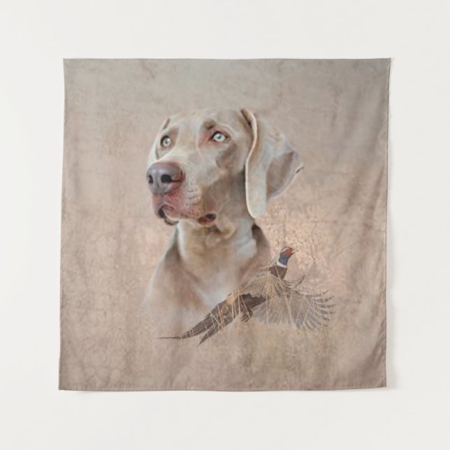 Tenture Weimaraner Poster Canvas Imprimer (Devant)